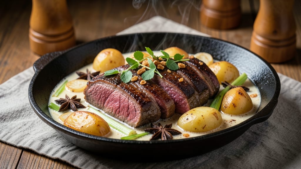 Beef and Potatoes Vietnamese Recipe: Fragrant Lemongrass-Caramelized Crunch