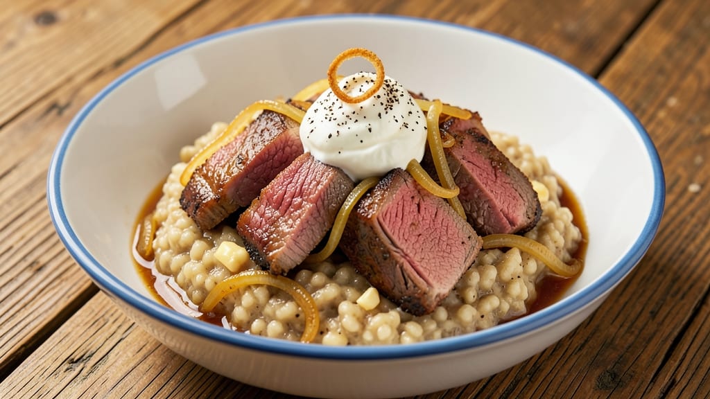 Beef and Grits Recipe: Southern-Style Richness With Crispy Fried Onions