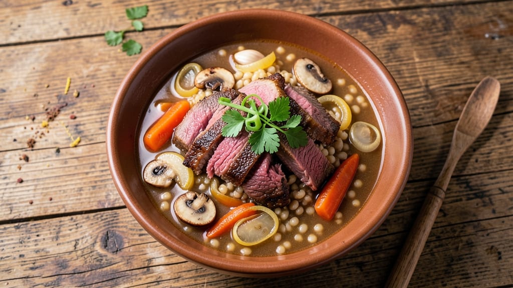 Beef Barley Soup Recipe With Leftover Prime Rib: Leftover Prime Rib Upgrade to Rich, Hearty Depth