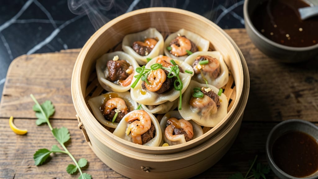 Beef and Shrimp Siomai Recipe: Steamed Dumplings With Juicy Fillings and Herbal Wraps