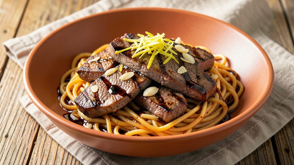 Beef and Frozen Egg Noodles Recipe: One-Pan Stir-Fry with Crispy Beef Bites