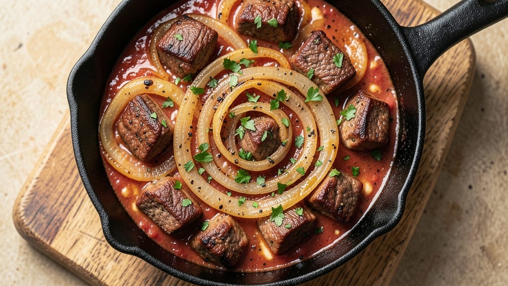 Beef and Onion Casserole Recipe: Crispy Top, Melty Cheese Magic