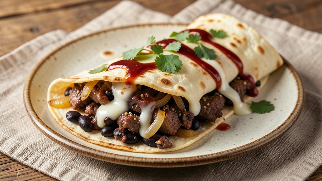 Baked Beef and Bean Burritos Recipe: Smoky Cumin-Spiced Fillings Sealed in Crispy Tortillas