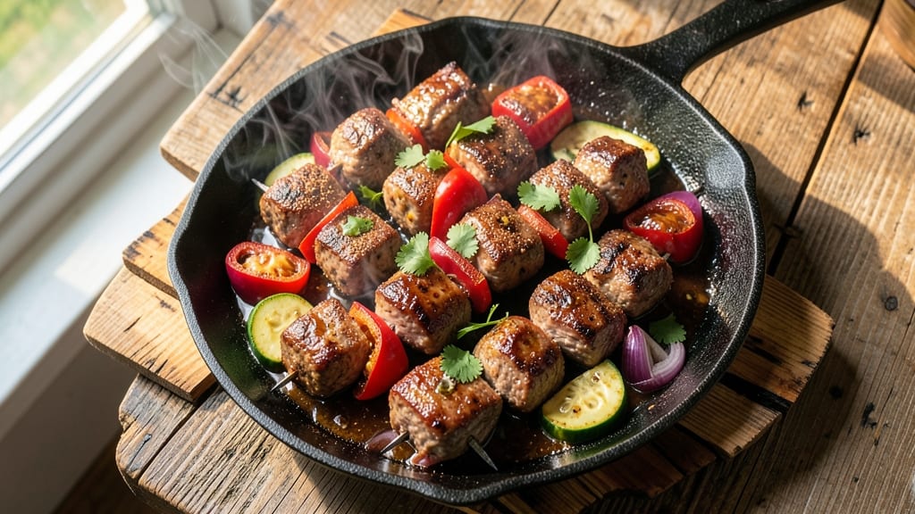 Barbecue Beef Kebabs Recipe: Charred, Smoky, and Juicy Skewers in 30 Minutes