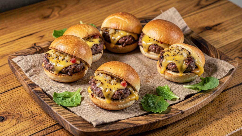 Beef and Cheese Sliders Recipe: Mini Burgers With Crispy Buns and Melted Edges