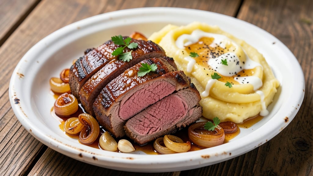 Beef and Mash Recipe: Crispy Topped Potatoes and Melting Beef