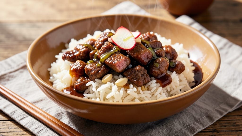 Asian Ground Beef and Rice Recipe: Wok-Tossed Umami Crunch With Fragrant Jasmine
