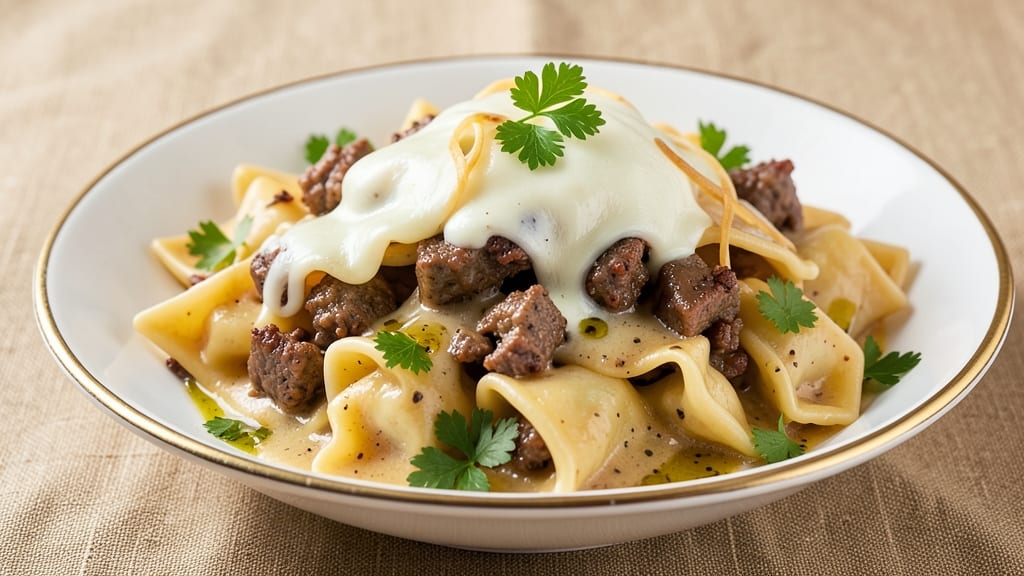 Beef and Cheese Tortellini Recipe: Cheesy Stuffed Pasta with Garlicky Brown Butter Sauce