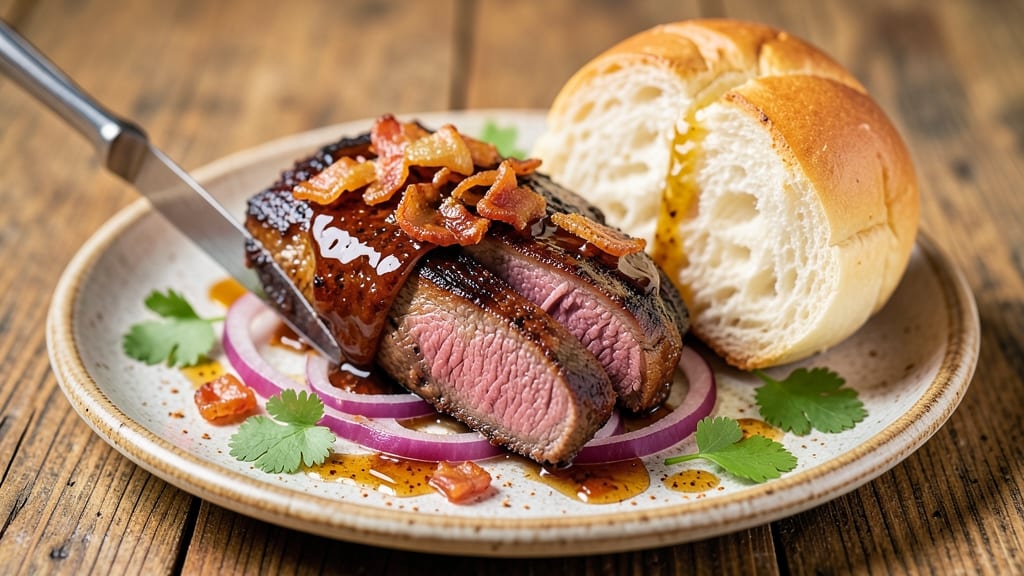 Barbecue Beef On A Bun Recipe: Smoky-Sweet Grilled Beef with Buttery Bun Bites
