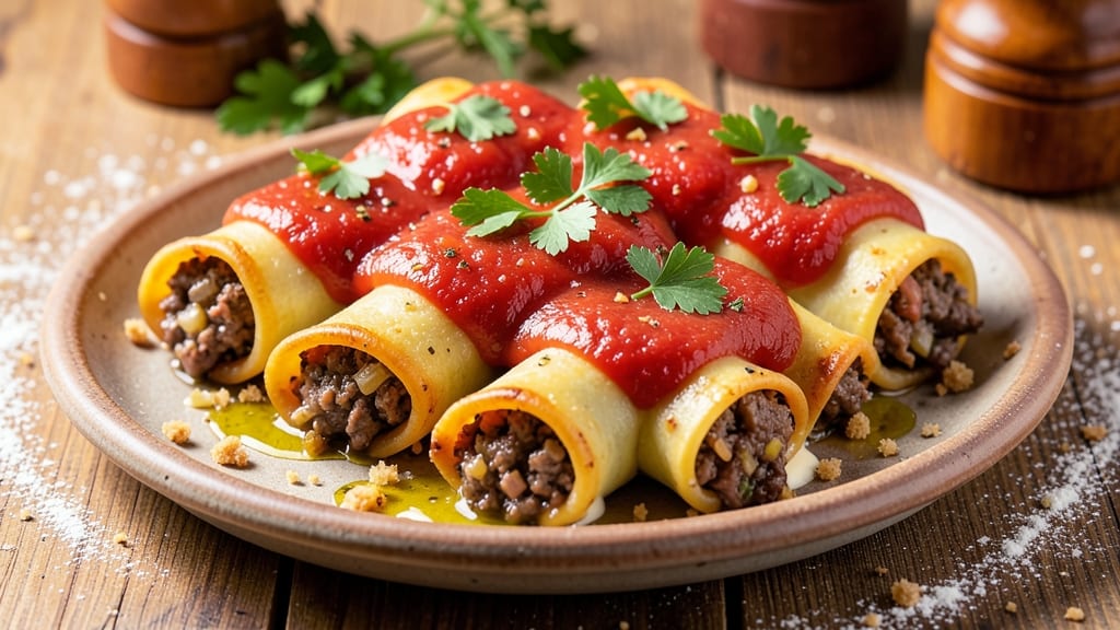 Beef and Pork Cannelloni Recipe: Layered Richness With Gooey Cheese Rivers