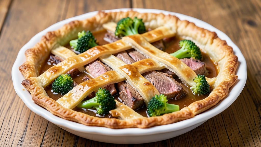 Beef and Broccoli Pie Recipe: Flaky Top, Savory Filling in One Dish