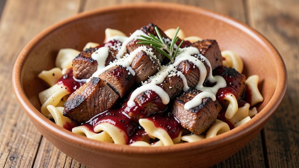 Beef and Shell Pasta Recipe: Silky Sauce Hugging Caramelized Beef