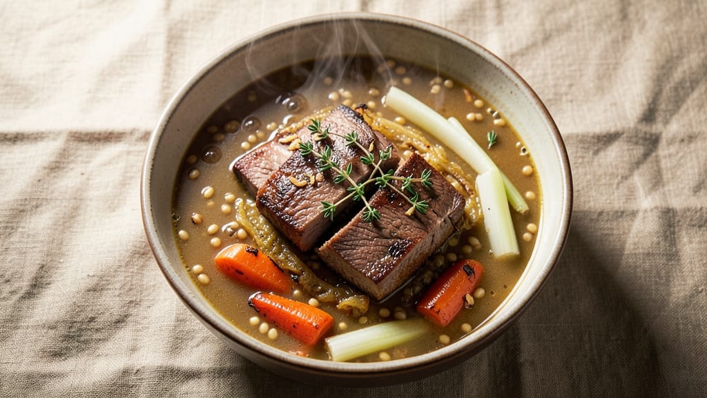 Beef Barley Soup Recipe Alton Brown: Slow-Simmered Depth With Caramelized Roots