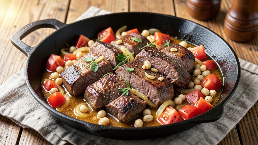 Beef and Hominy Recipe: Smoky Cumin-Spiced Stew With Crispy Tortilla Crowns