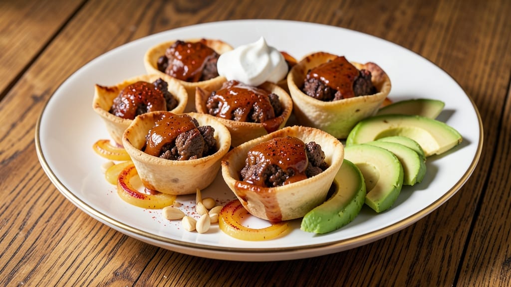 Barbecue Beef Cups Recipe: Handheld Smoky-Sweet Bites With Crispy Tortilla Crusts