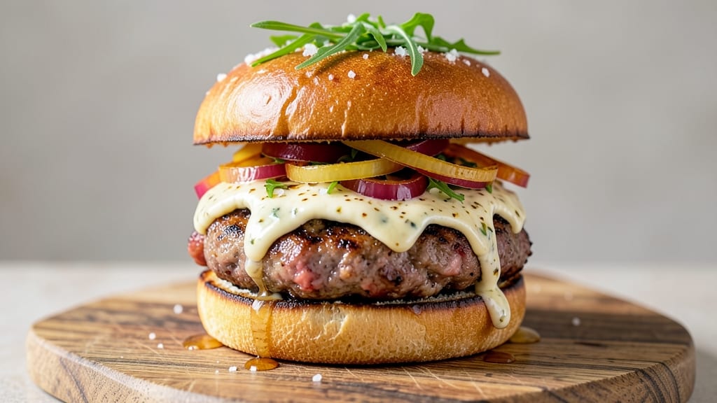 Beef and Sausage Burgers Recipe: Double-Meat Crust That Locks in Juices