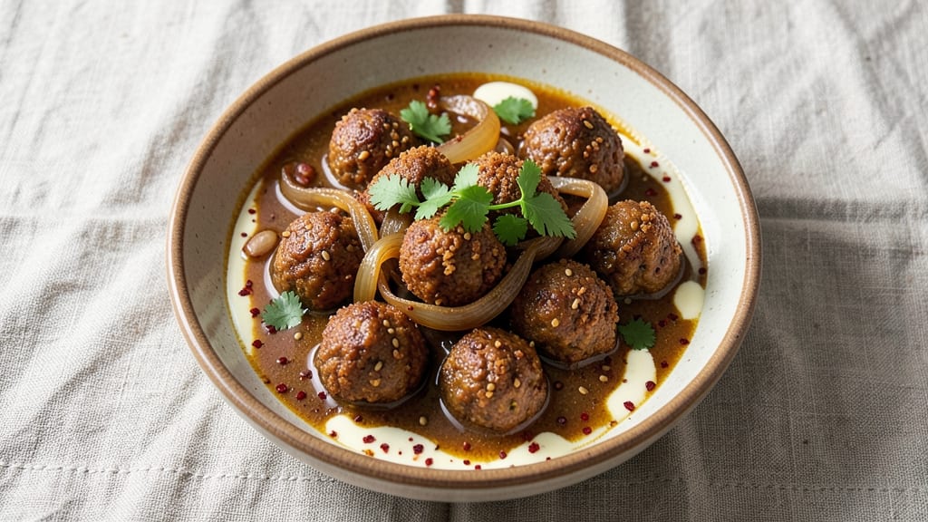Beef Ball Curry Recipe: Spiced Meatballs in Fragrant Coconut-Tomato Gravy