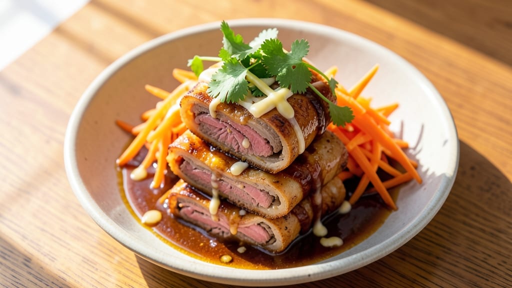 Asian Beef Rolls Recipe: Crispy Tortilla Wraps With Spiced Cheese Rivers
