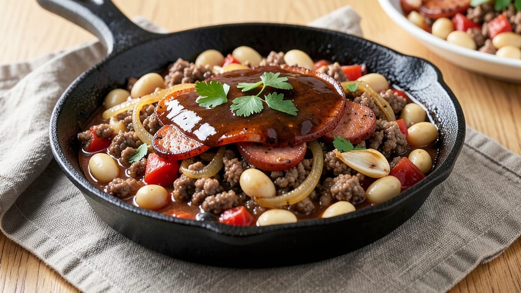 Baked Bean Recipe With Ground Beef And Sausage: Meaty Layers of Smoky Sweetness