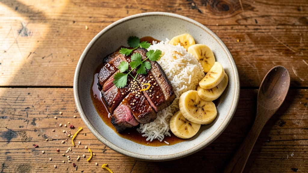 Beef and Banana Bowl Recipe: Sweet-Savory Fusion With Tender Beef Bites