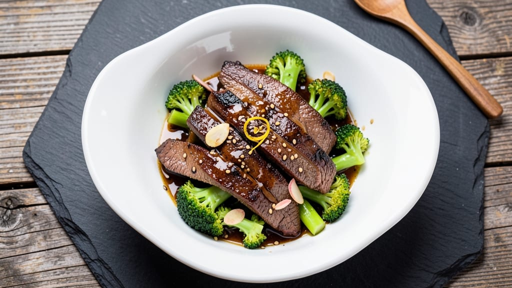 Beef and Broccoli Recipe Restaurant Style: Stir-Fried Crisp-Tender Beef with Garlicky Sauce