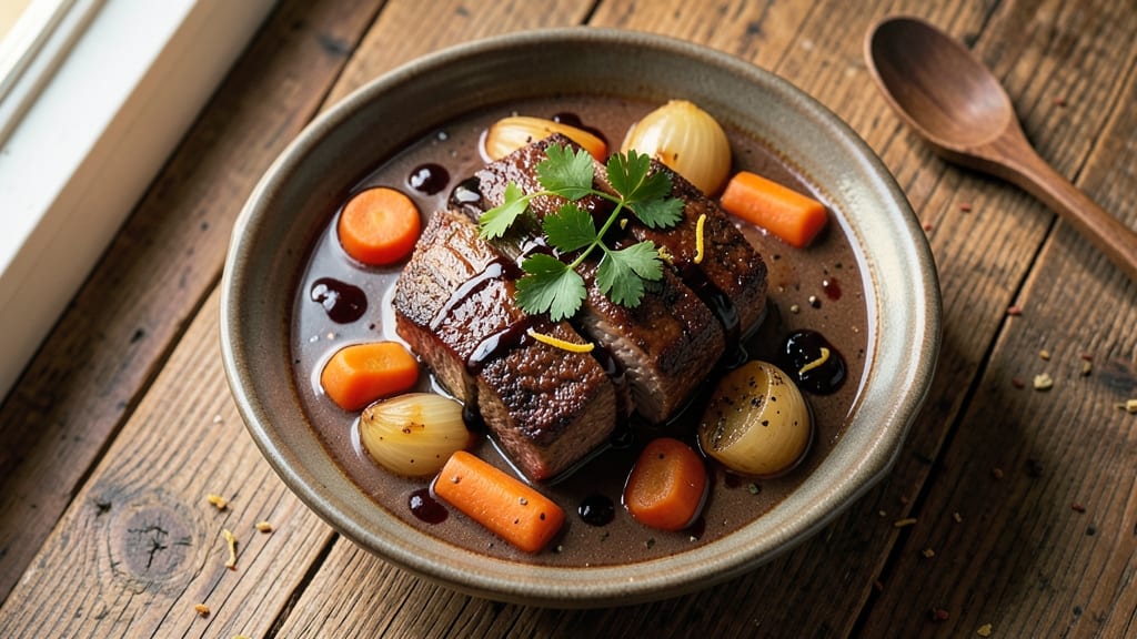 Balsamic Beef Stew Slow Cooker Recipe: Rich Umami Depth From Slow-Simmered Red Wine