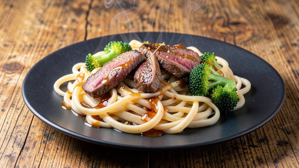 Beef and Broccoli Udon Recipe: Wok-Seared Beef With Silky Noodles