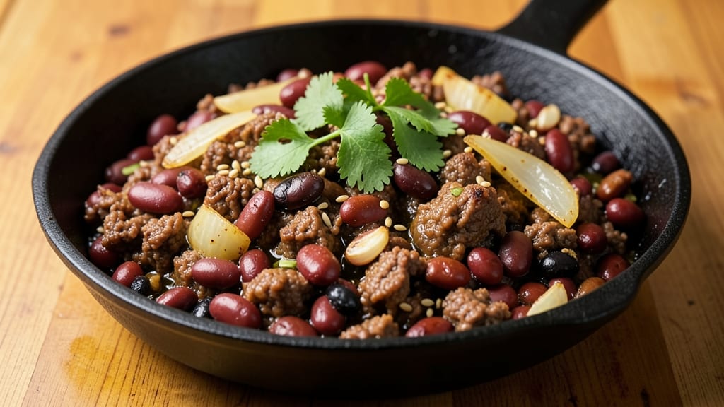 Beef and Bean Taco Filling Recipe: Spiced Ground Meat with Hearty Texture