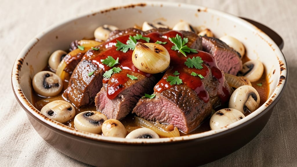 Beef and Mushroom Ragout Recipe: Deep Wine-Braised Richness in One Pot