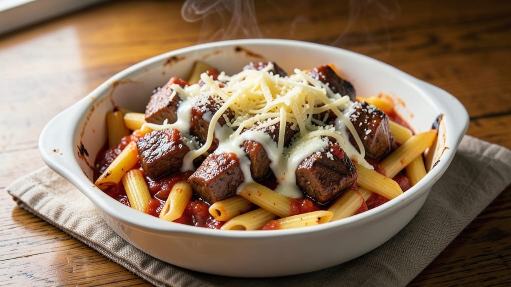 Beef Baked Pasta Recipe: Cheesy Crust and Hearty Meat Layers