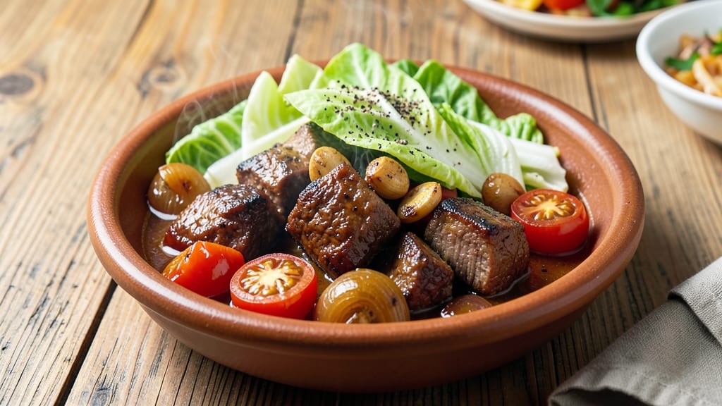 Beef and Cabbage Filipino Recipe: Savory Garlic-Ginger Stew With Tender Beef Bites