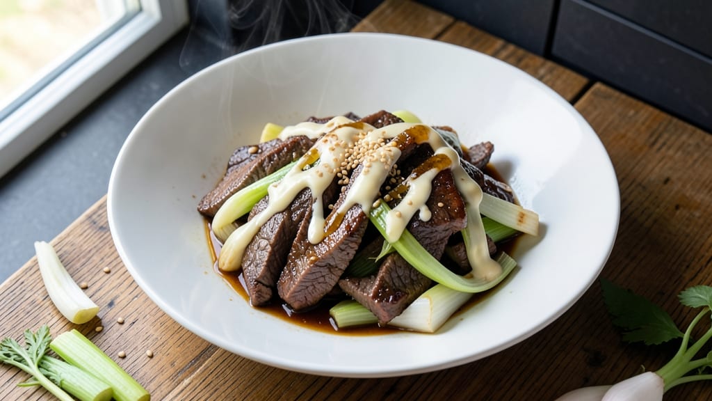 Beef and Leek Stir Fry Recipe: Wok-Tossed Umami Crunch With Silky Leeks
