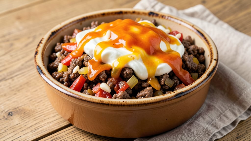 Beef and Cheese Dip Crock Pot Recipe: Tortilla-Crowned Crunch With Melty Rivers