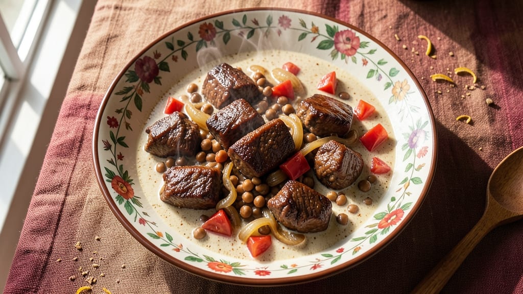 Beef and Lentil Curry Recipe: Spiced Lentils and Tender Beef in One Pot