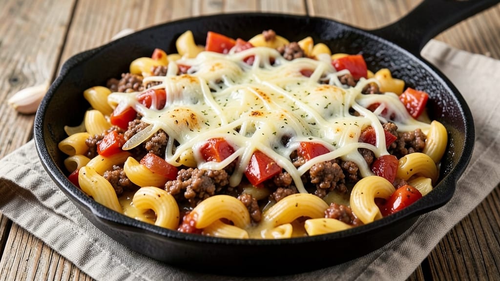 Baked Macaroni with Ground Beef Recipe: Cheesy One-Pan Meal in 30 Minutes