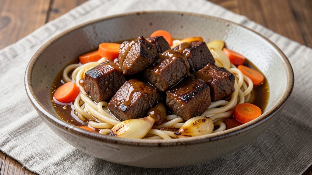 Beef and Noodles Pressure Cooker Recipe: Ultra-Tender Beef and Al Dente Noodles in 30 Minutes