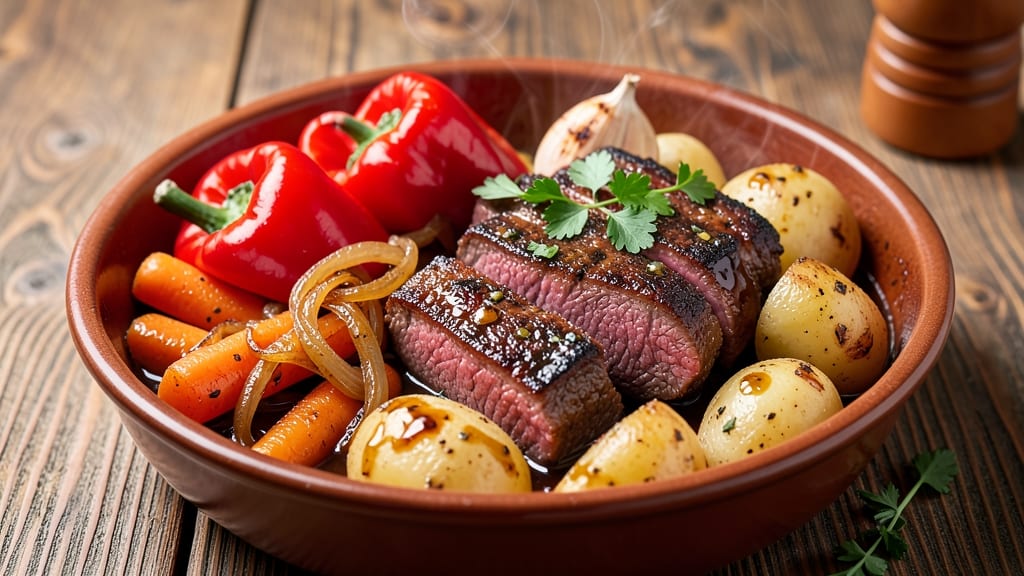 Beef and Mixed Vegetables Recipe: One-Pot Hearty Simmer With Caramelized Roots